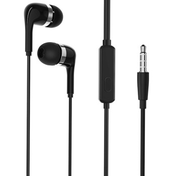Провідні вакуумні навушники BOROFONE BM39 Refined chant 1.2m, Black