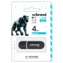 USB - флешка Wibrand USB 2.0 Panther 4Gb, Black