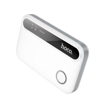 Маршрутизатор HOCO HI41 Mobile portable Wi-Fi 2100mAh, White