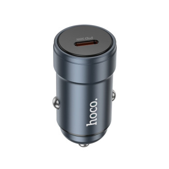 Автомобильное зарядное устройство HOCO Z57 PD30W 5A, Metal Gray