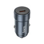 Автомобільний зарядний пристрій HOCO Z57 PD30W 5A, Metal Gray