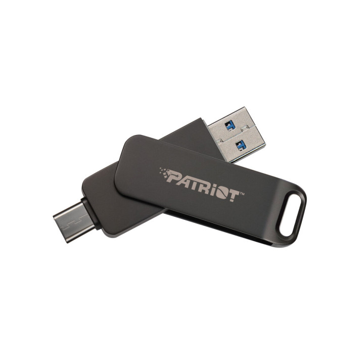 USB флешка Patriot Gen 1 Rage R550 USB 3.2 + Type-C 64GB, Black