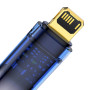 Data Кабель Baseus Explorer Series Auto Power-Off USB to Lightning 2.4A 2m, Blue