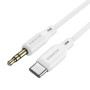 Аудиокабель BOROFONE BL18 Type-C - AUX 3.5 мм 1m, White