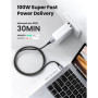 Кабель UGREEN US316 UGR-70427 Type-C to Type-C 1m, Black
