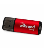 Флэш-накопитель Wibrand Ladybug 64GB USB 3.2 Gen1, Red