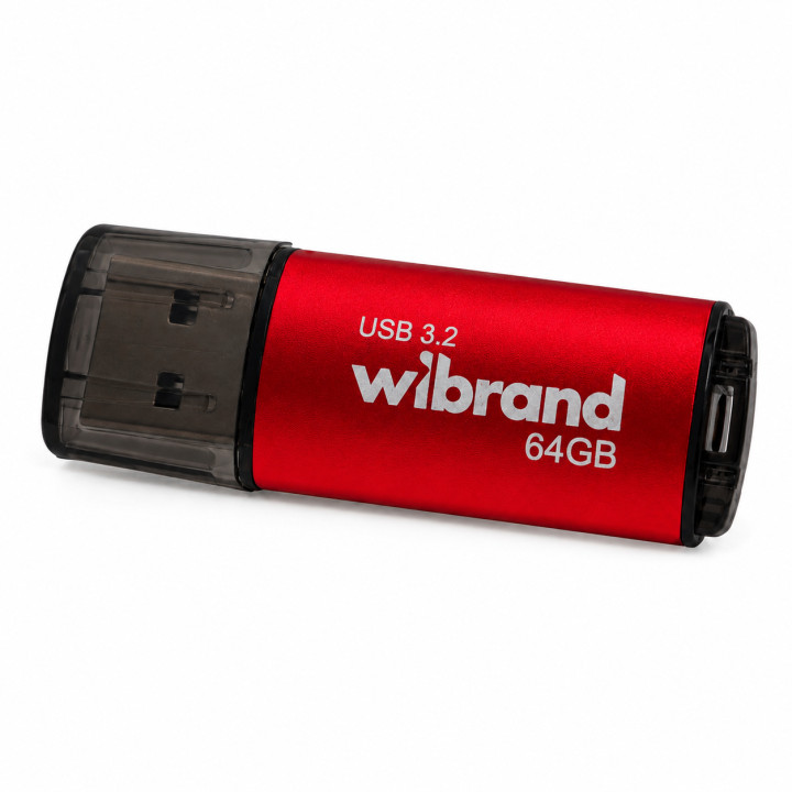 Флэш-накопитель Wibrand Ladybug 64GB USB 3.2 Gen1, Red