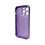 Чехол AG Glass Matt Frame Color для iPhone 15 Pro, Light Purple
