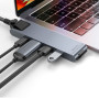 USB - хаб Baseus Thunderbolt C+Pro Seven-in-one smart HUB, Grey