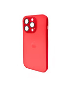 Чехол AG Glass Matt Frame Color для iPhone 15 Pro, Red