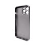 Чехол AG Glass Matt Frame Color для iPhone 13 Pro Max, Titanium Grey