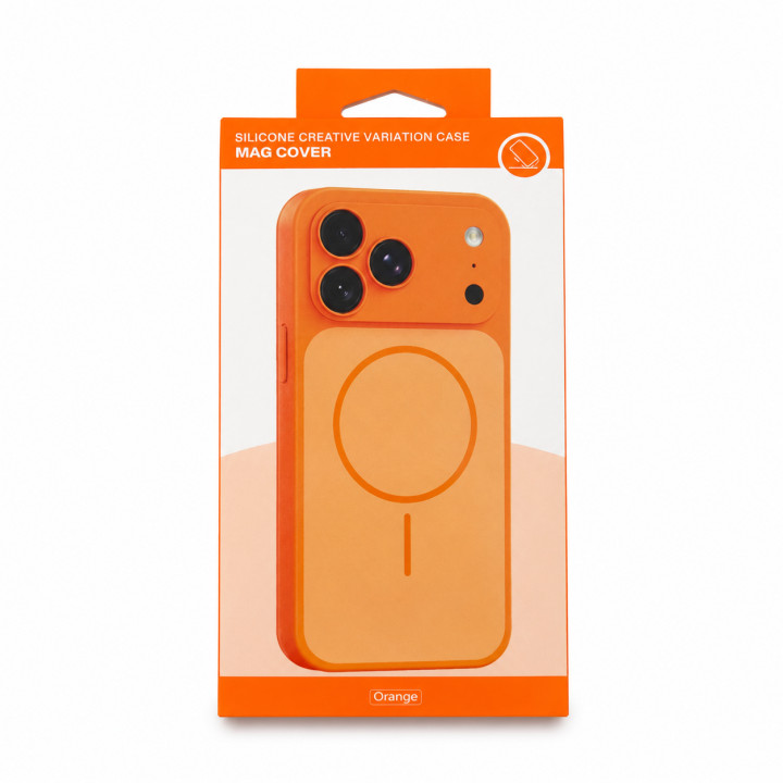Чохол Silicone MAG COVER для iPhone 14 Pro, Orange