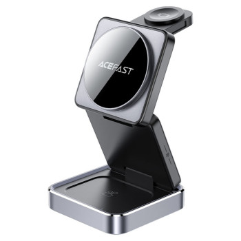 Беспроводное зарядное устройство ACEFAST E20 desktop 3-in-1 wireless charging holder, Black
