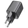 Сетевое зарядное устройство HOCO N40 Mighty single port PD20W / QC3.0 3A charger, Black