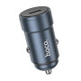 Автомобільний зарядний пристрій HOCO Z57 PD30W 5A, Metal Gray