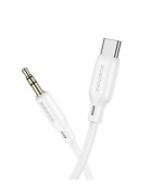 Аудиокабель BOROFONE BL18 Type-C - AUX 3.5 мм 1m, White