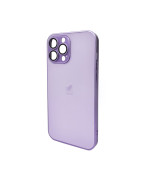 Чехол AG Glass Matt Frame Color для iPhone 13 Pro Max, Light Purple