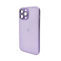 Чехол AG Glass Matt Frame Color для iPhone 13 Pro Max, Light Purple