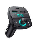 Автомобільний зарядний пристрій з FM-модулятором UGREEN CD229 / TF Slot 31.5W, Black