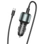 Автомобільний зарядний пристрій HOCO NZ9 Galloper 95W Cable Type-C to Type-C, Black