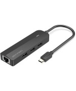USB - Hab Vention Type-C to USB 3.0 /RJ45 / Micro-USB, 0.15m, Black