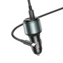 Автомобільний зарядний пристрій HOCO NZ9 Galloper 95W Cable Type-C to Type-C, Black