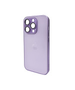 Чохол AG Glass Matt Frame Color для iPhone 15 Pro, Light Purple