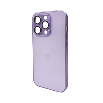 Чохол AG Glass Matt Frame Color для iPhone 15 Pro, Light Purple