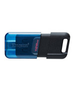 USB - флешка Kingston Type-C 3.2 DT 80M 128GB, Black - Blue