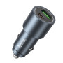 Автомобільний зарядний пристрій HOCO Z60 Bloom PD30W / QC3.0, Metal Gray