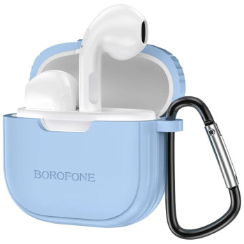 Bluetooth навушники-гарнітура BOROFONE BW29 Charm true wireless BT headset 200 mAh, Azure Blue