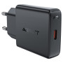 Мережевий зарядний пристрій ACEFAST A65 PD20W / QC3.0 1.67A GaN, Black