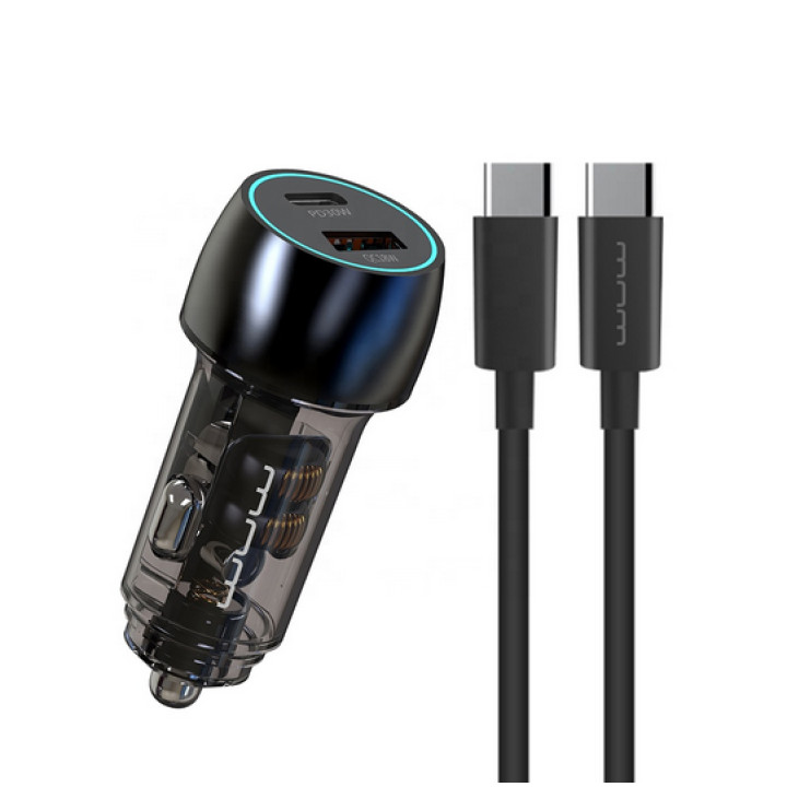 Автомобильное зарядное устройство WUW T103C PD30W, Black