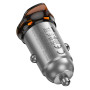 Автомобільний зарядний пристрій HOCO NZ16A 43W, Grey