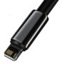 Data Кабель Baseus Tungsten Gold USB to Lightning 2.4A 2m, Black