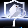 Сетевое зарядное устройство WUW C268 12W с кабелем Type-C, White