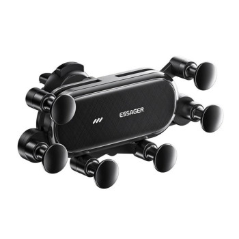 Автомобільний тримач для смартфона Essager Vios Gravity Car Mount Phone Holder, Black