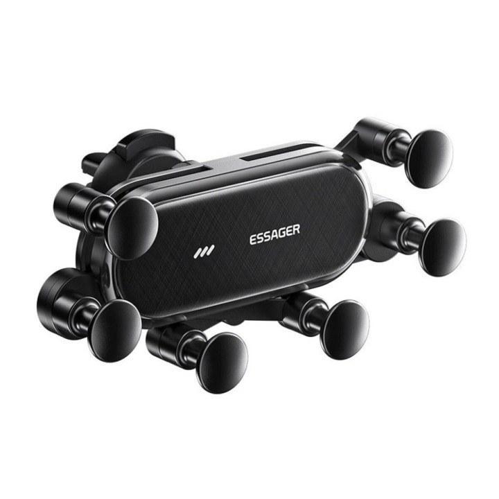 Автомобильный держатель для смартфона Essager Vios Gravity Car Mount Phone Holder, Black