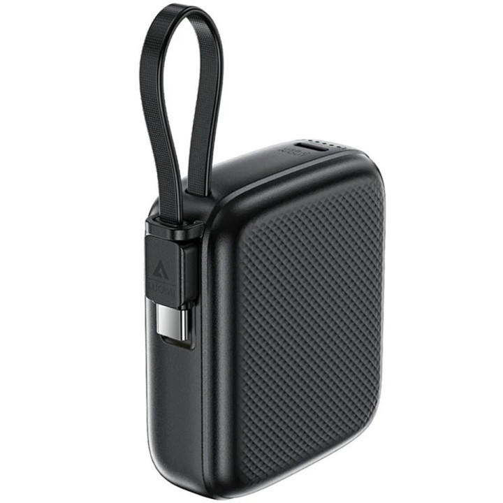 Зовнішній акумулятор Power Bank ACEFAST M15-10000 PD20W with cable Type-C 10000mAh, Black