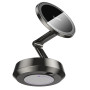 Автодержатель для смартфона HOCO H83 Metal ring magnetic car holder(center console), metal grey