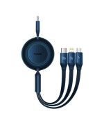 USB Data Кабель Baseus Bright Mirror 2 Type-C to Lightning Type-C MicroUSB 100W 1.1m, Blue ( CAMJ010203 )
