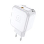 Сетевое зарядное устройство WUW C268 12W с кабелем Type-C, White