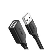 Data-Кабель UGREEN US103 USB 2.0 Male to USB Female 1m, Black
