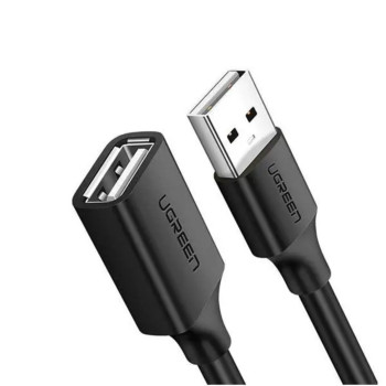 Data-Кабель UGREEN US103 USB 2.0 Male to USB Female 1m, Black