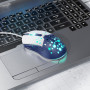 Проводная мышь HOCO GM51, White - Blue