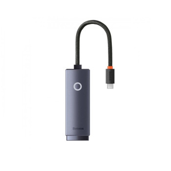 USB - хаб Baseus Lite Series Ethernet Adapter Type-C to RJ45 LAN Port 100Mbps, Black