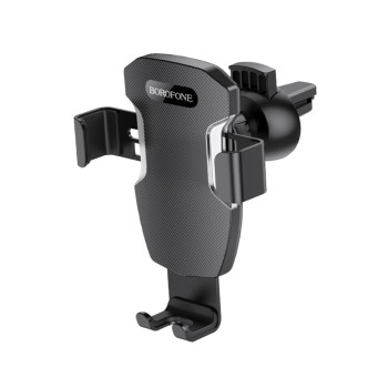 Автотримач для телефона BOROFONE BH55 Fenix air outlet gravity holder, Black