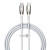 Data Кабель Baseus Glimmer Series Type-C to Type-C 100W 1m, White ( CADH000702 )