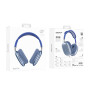 Bluetooth наушники BOROFONE BO22 Plus Elegant BT headphones 800 mAh, Sky Blue