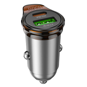Автомобильное зарядное устройство для HOCO NZ16A 43W, Grey